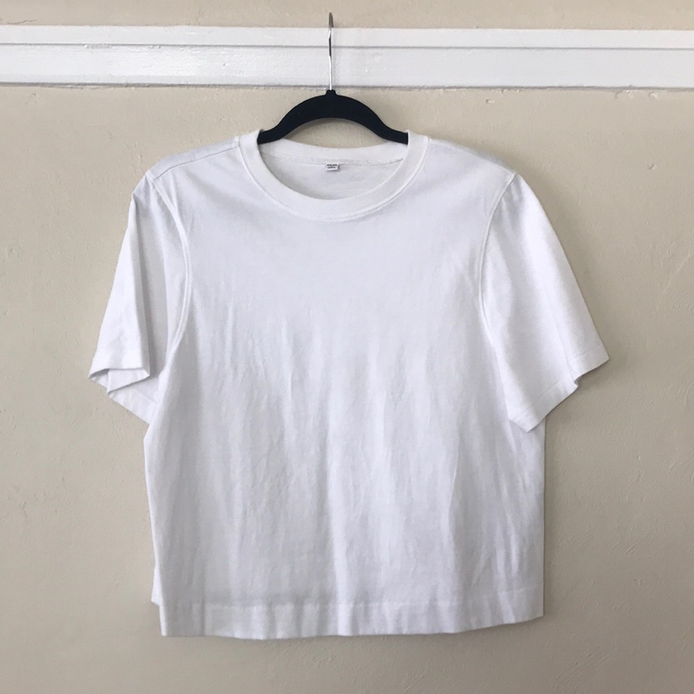 Uniqlo Crew Boxy Tee - Size S, White